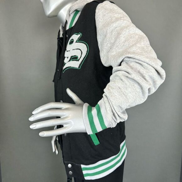 Harry Potter Slytherin Sweatshirt Varsity Jacket - Picture 5 of 10